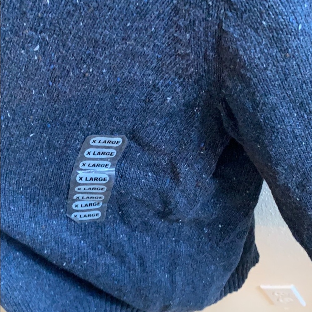 NWT Perry Ellis America XL sweater indigo heather - Picture 4 of 6